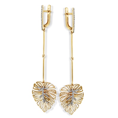 

Серьги из жёлтого золота с 90 бриллиантами Master Brilliant 2-000-024/1, 2-000-024/1