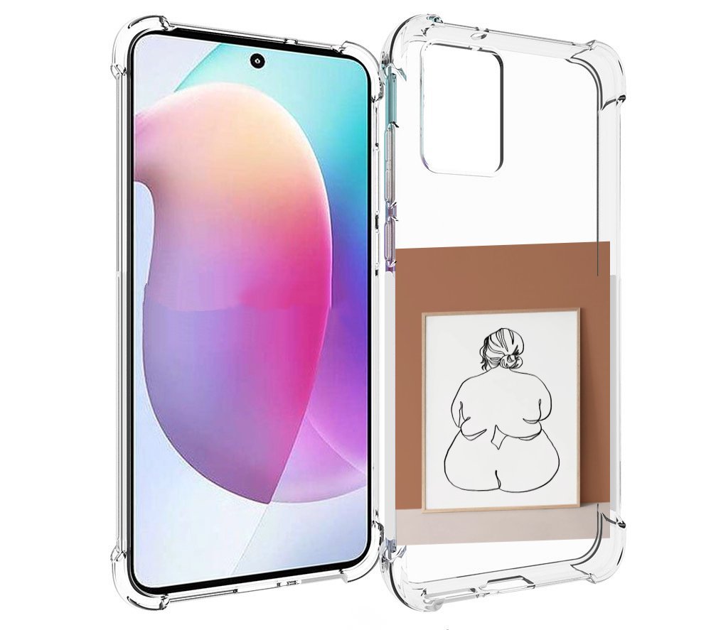 

Чехол MyPads Body Positive Female Figure Line Art женский для Motorola Edge 30 Neo, Прозрачный, Tocco