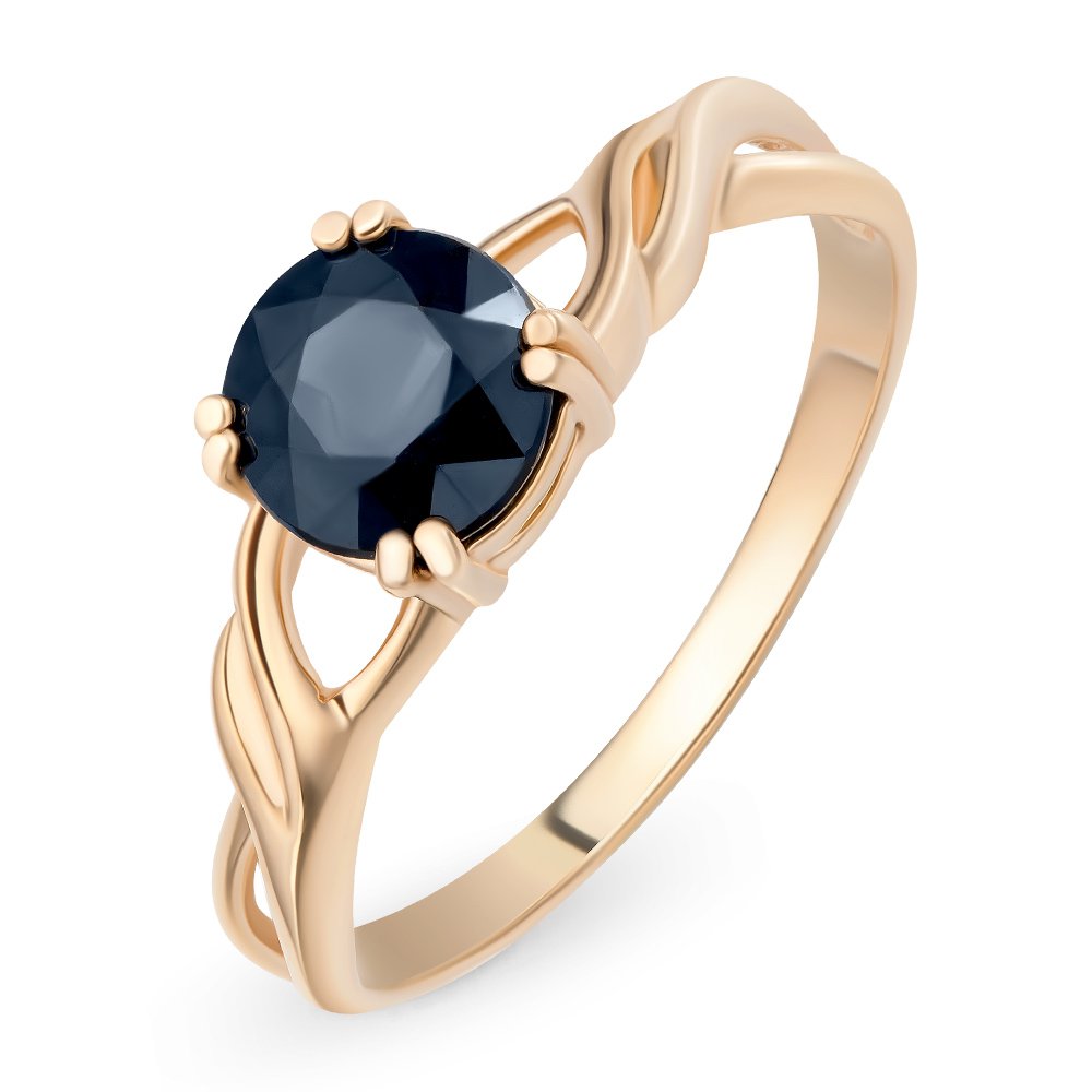 

Кольцо женское из красного золота с сапфиром, бриллиантом 585Gold 101010568, р, 101010568