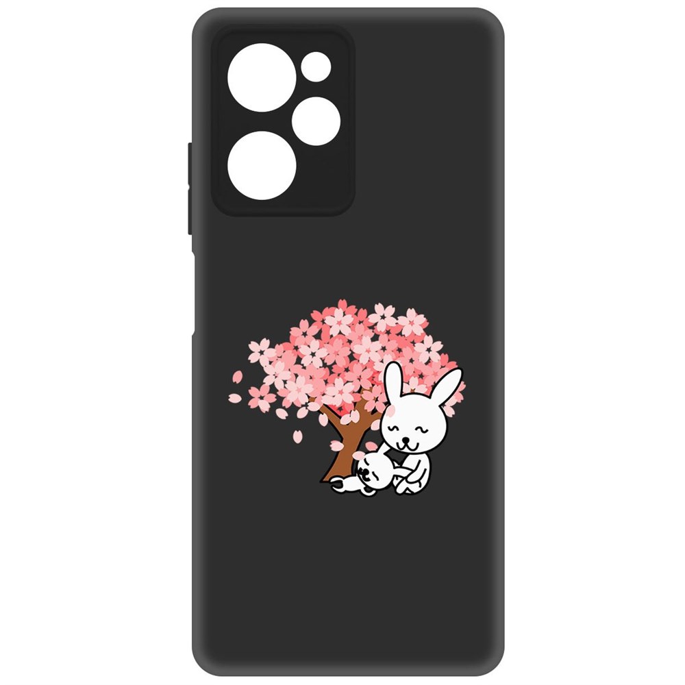 

Чехол-накладка Софт Кролики для Poco X5 Pro, Черный