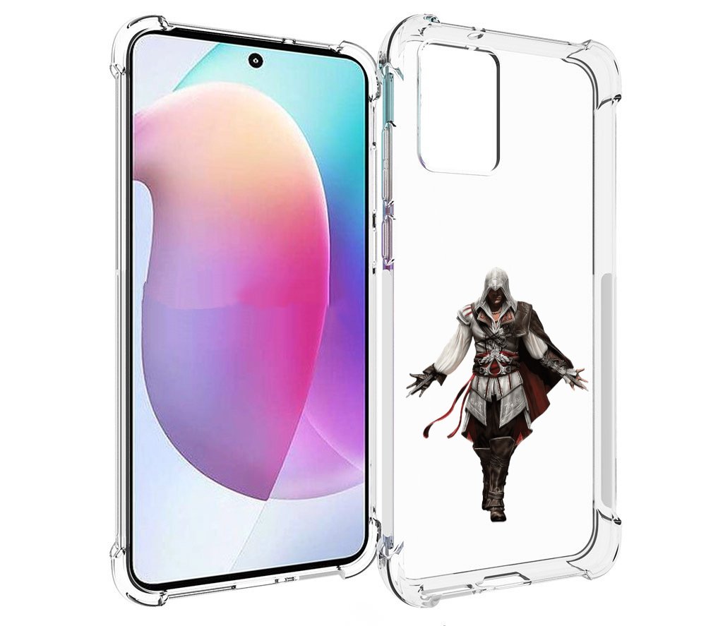 

Чехол MyPads Assassin's-Creed мужской для Motorola Edge 30 Neo, Прозрачный, Tocco