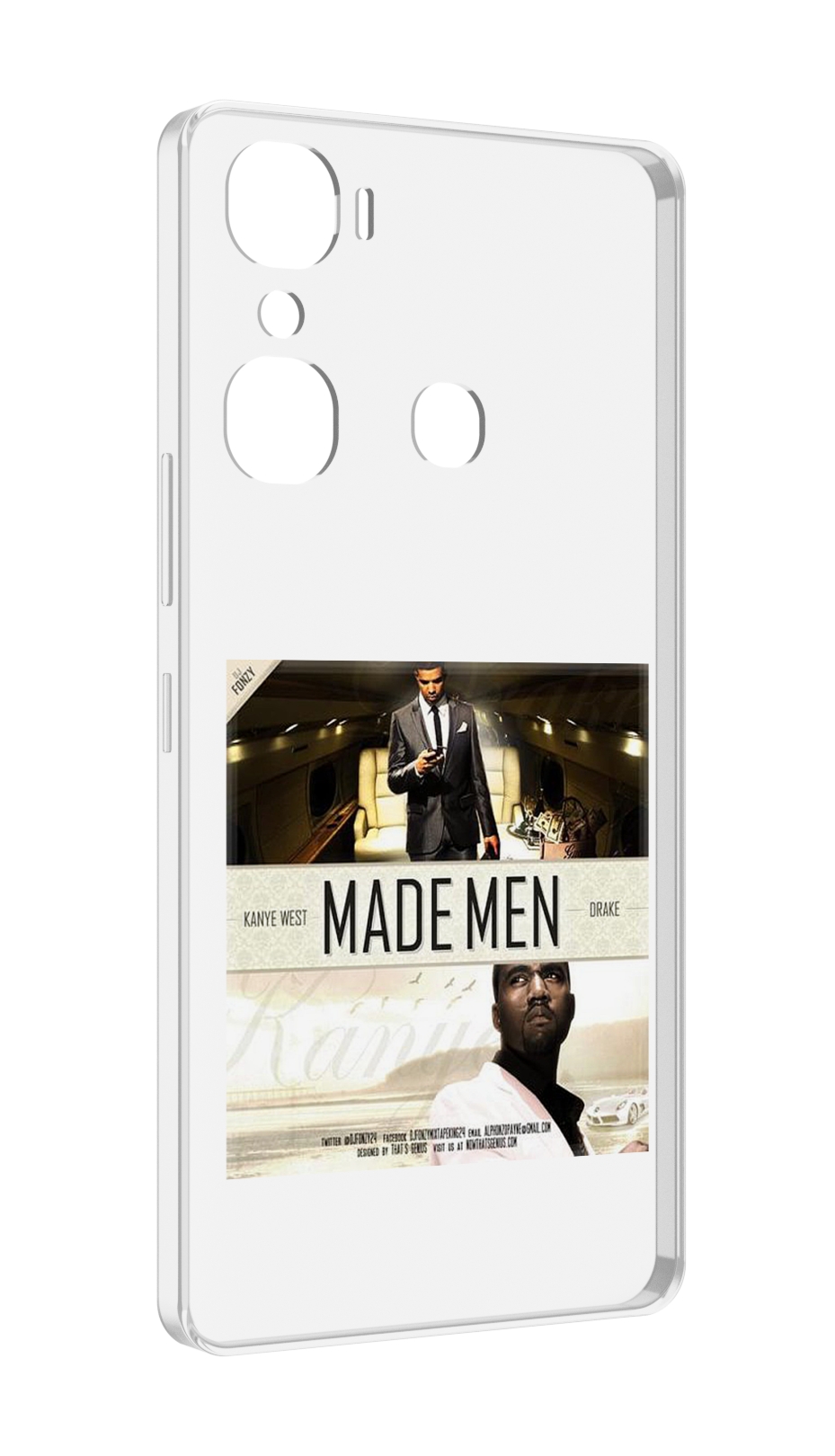 

Чехол MyPads Kanye West & Drake - Made Men для Infinix Hot 12 Pro, Прозрачный, Tocco