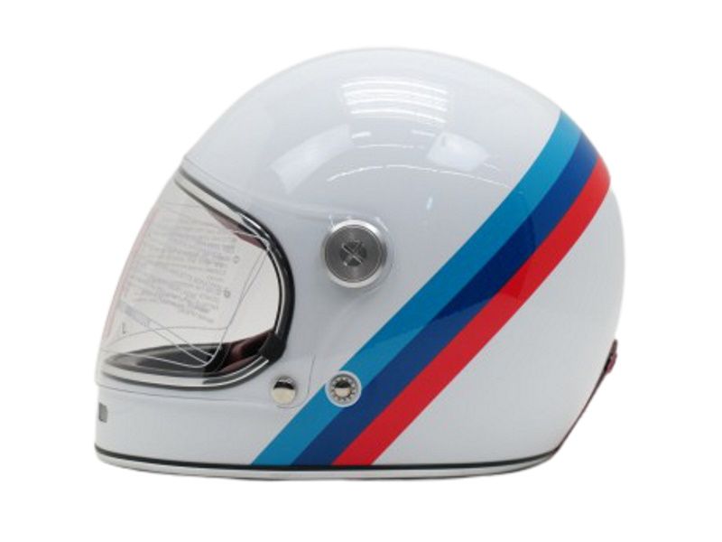 фото Шлем beon vintage f1 white/red blue, размер s