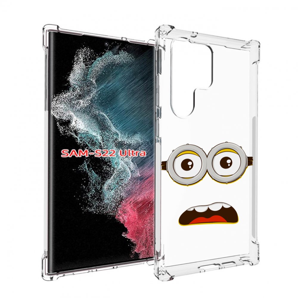

Чехол MyPads лицо-миньона для Samsung Galaxy S23 Ultra, Прозрачный, Tocco