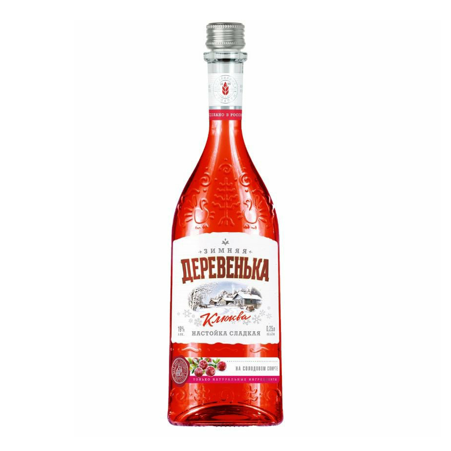 

Настойка сладкая Зимняя Деревенька клюква 0,25 л