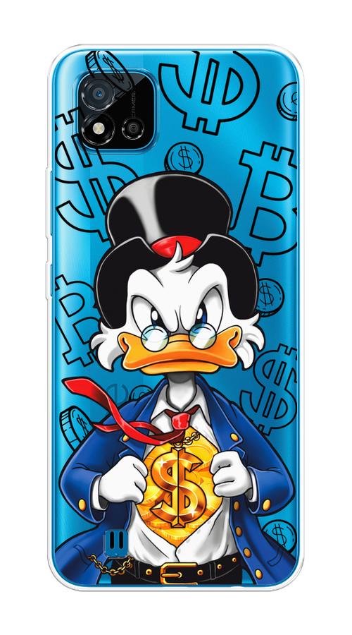 

Чехол на Oppo Realme C11 (2021) "Scrooge Goldman", Черный;белый;синий, 257550-1
