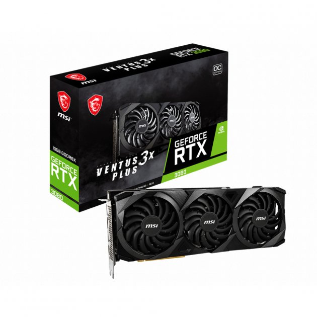 фото Видеокарта msi nvidia geforce rtx 3080 (rtx 3080 ventus 3x plus 10g ocv1 lhr)