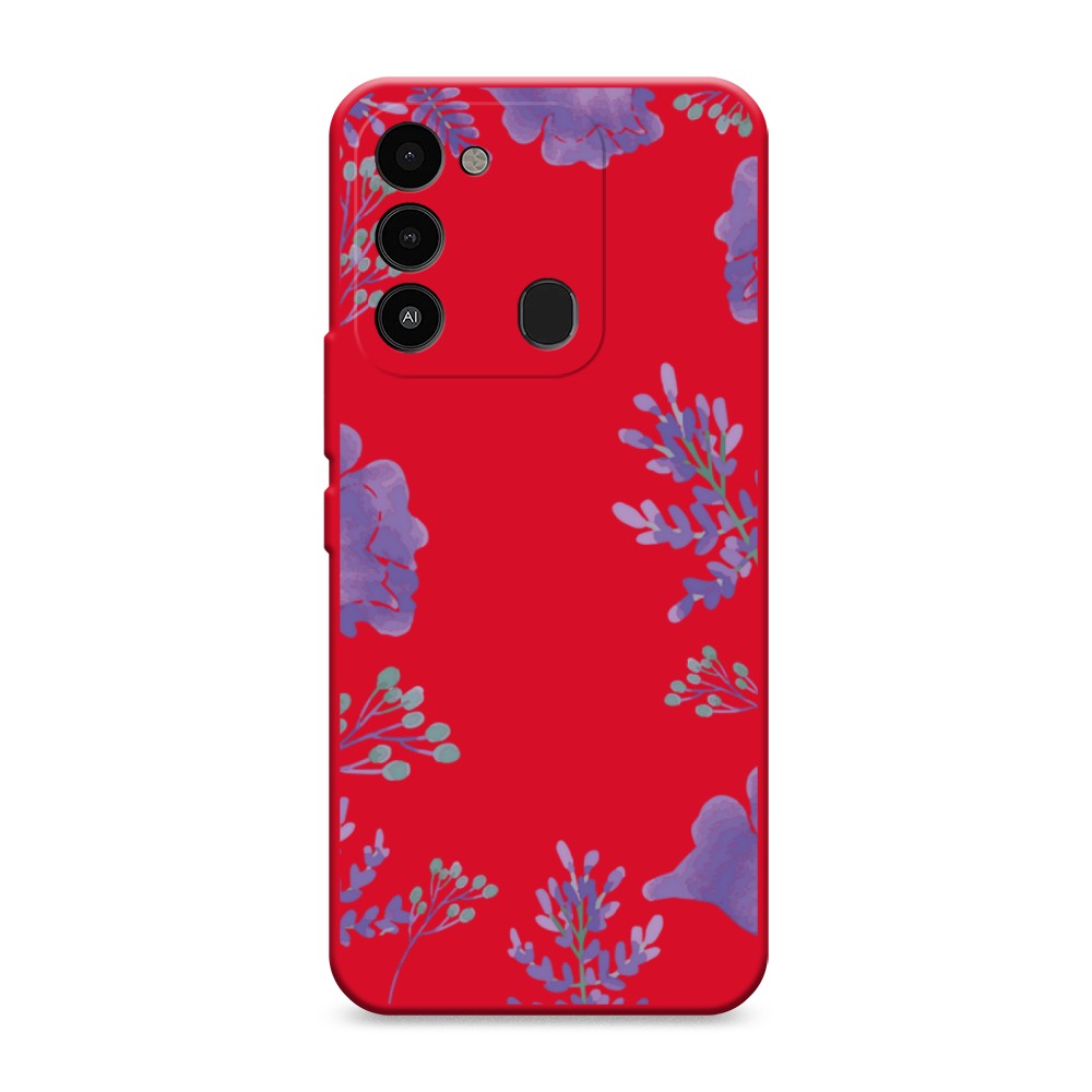 

Чехол Awog 302853-1 для Tecno Spark Go 2022, Spark 8C, Spark 9 "Сиреневая цветочная рамка", Прозрачный;фиолетовый, 302853-1
