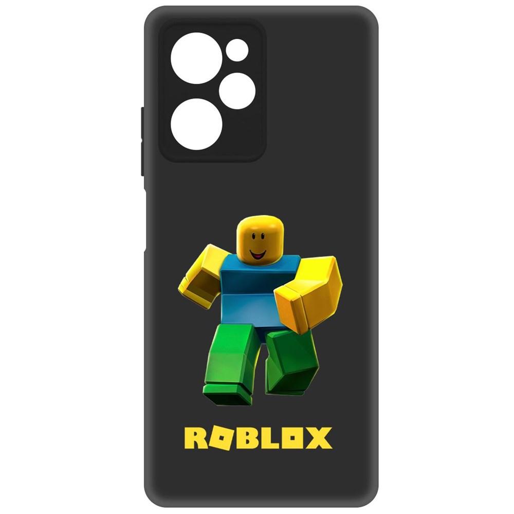 

Чехол-накладка Софт Roblox-Классический Нуб для Poco X5 Pro, Черный