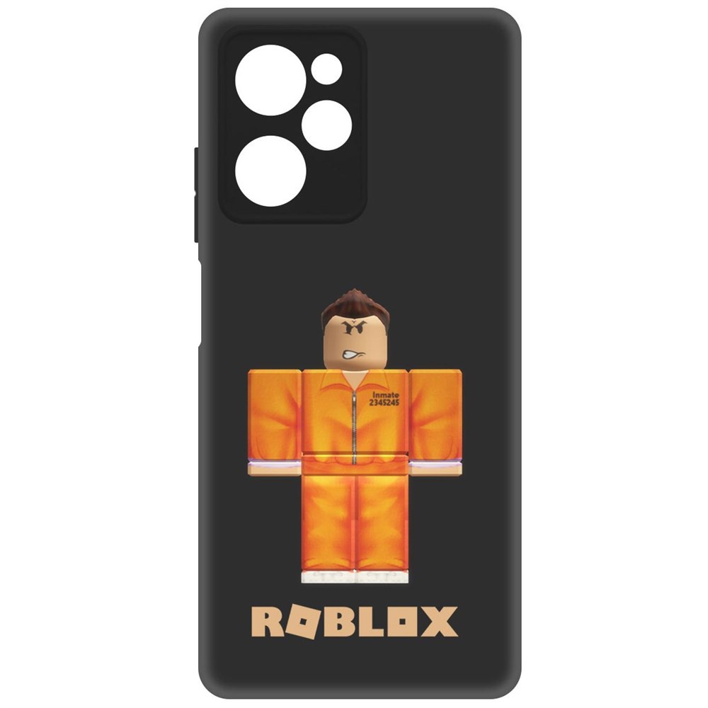 

Чехол-накладка Софт Roblox-Заключенный для Poco X5 Pro, Черный