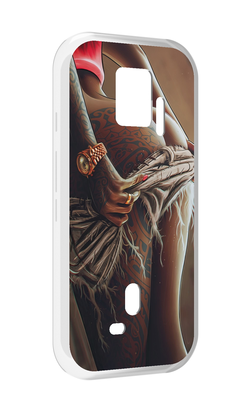 

Чехол MyPads полуголая девушка фотография женский для ZTE Nubia Red Magic 7S Pro, Прозрачный, Tocco