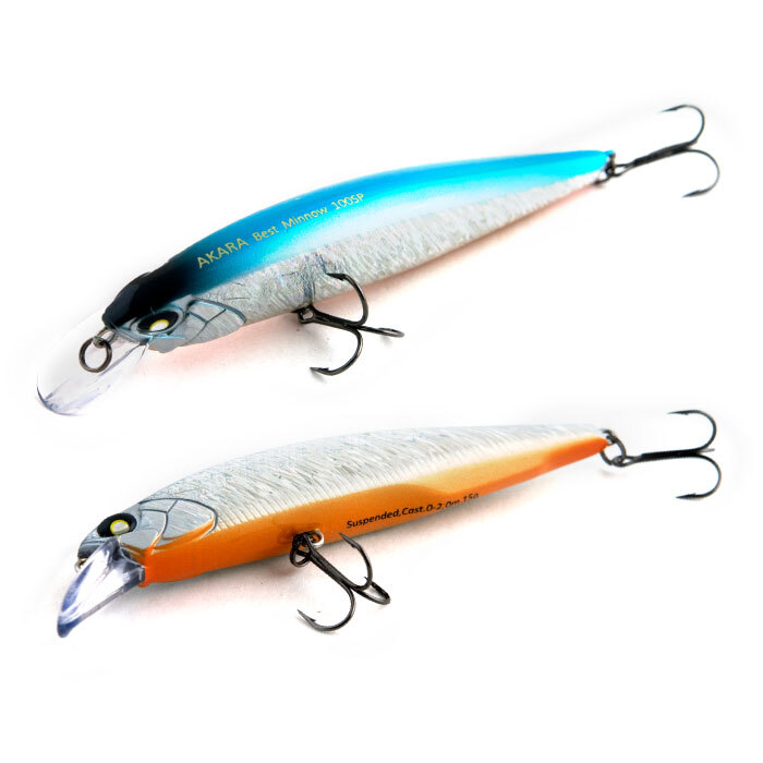 

Воблер Akara Best Minnow 100SP 15 гр 9/17 oz 3,9 in A82, Разноцветный, Best Minnow
