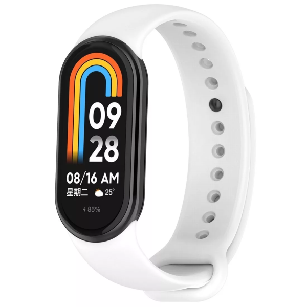 

Сменный силиконовый ремешок Red Line для Xiaomi Mi Band 8 Белый, Mi Band 8