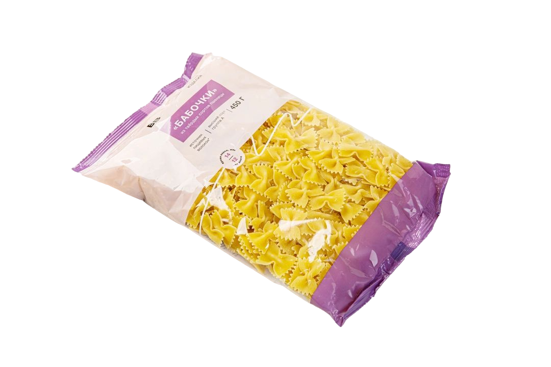 

Макаронные изделия ВкусВилл Бабочки 450 г