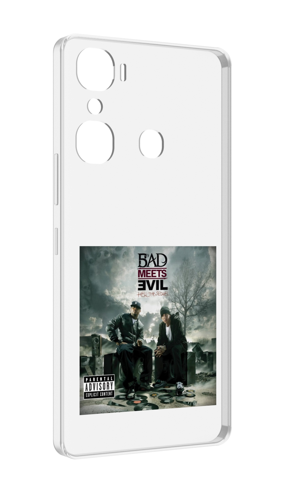 

Чехол MyPads Eminem Bad Meets Evil - Hell The Sequel для Infinix Hot 12 Pro, Прозрачный, Tocco