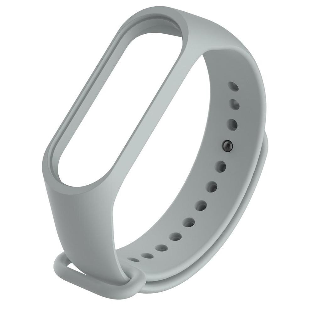 

Сменный силиконовый ремешок для Mi Band 5 / Серый, band/mi5/gray