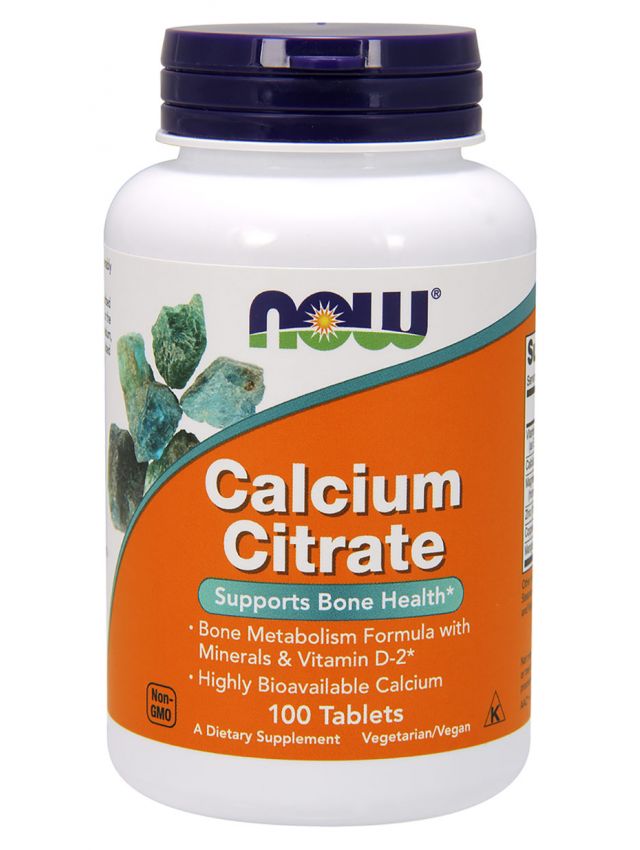 Кальций цитрат NOW Calcium Citrate таблетки 100 шт.
