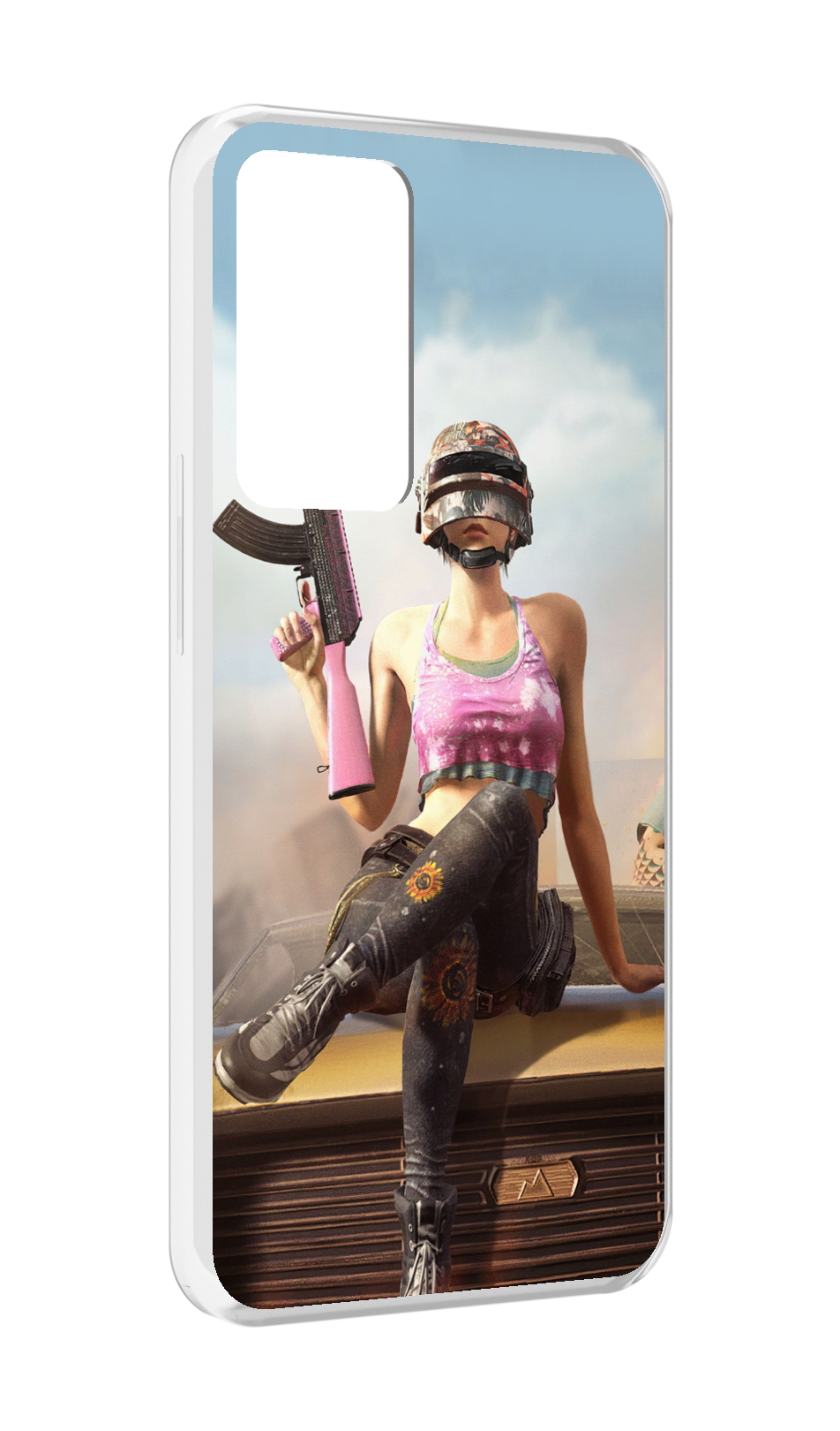 

Чехол MyPads девушка из PUBG для OPPO Reno 8 Lite, Прозрачный, Tocco