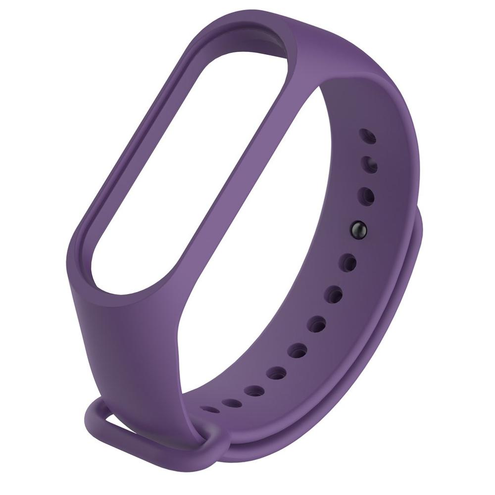 

Сменный силиконовый ремешок для Mi Band 3/4 / Фиолетовый, band/mi/purple