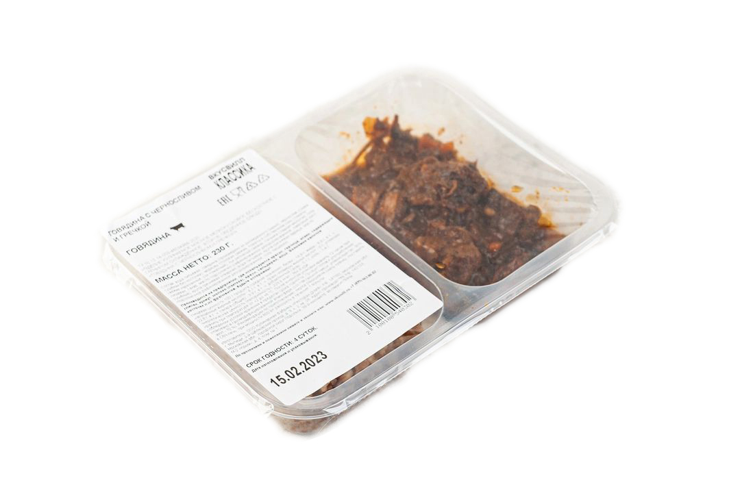 

Говядина ВкусВилл с черносливом и гречкой 230 г