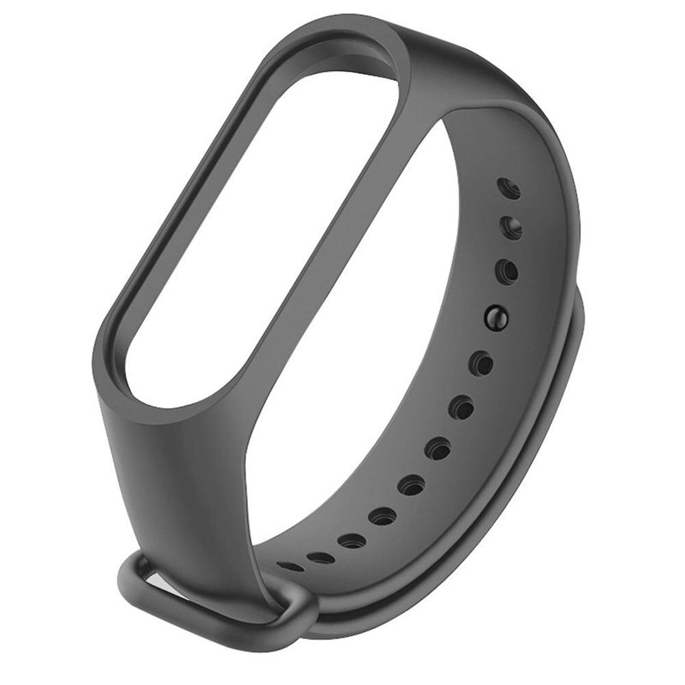 

Сменный силиконовый ремешок для Mi Band 3/4 / Темно-серый, band/mi/darkgrey