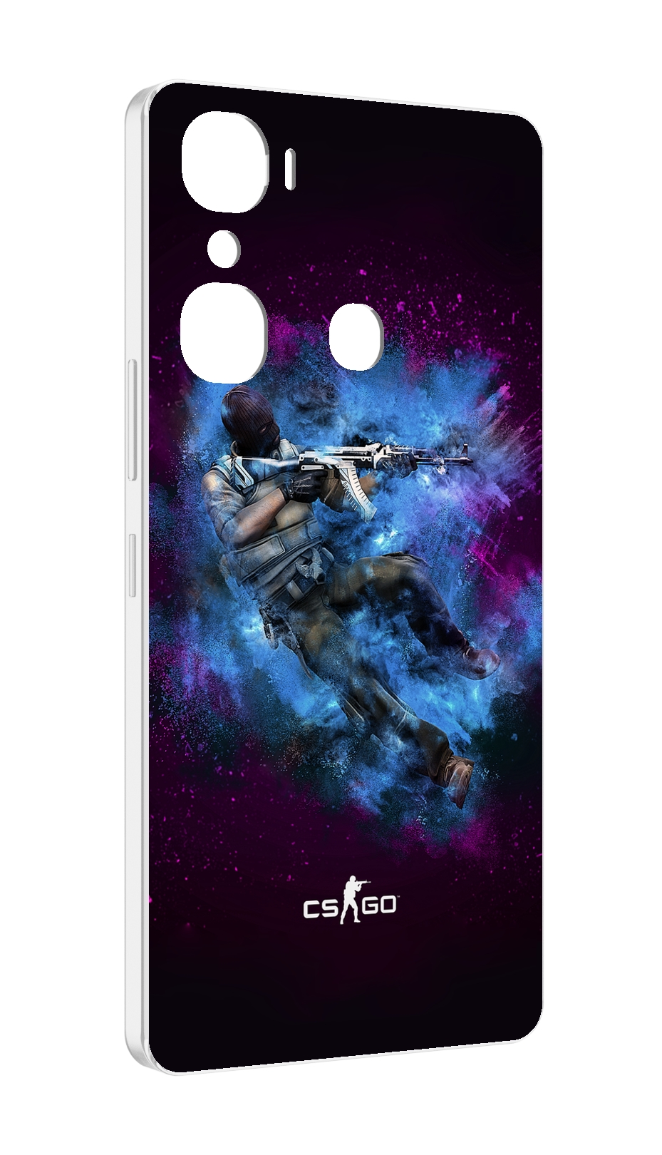 

Чехол MyPads CS-go-террорист для Infinix Hot 12 Pro, Прозрачный, Tocco