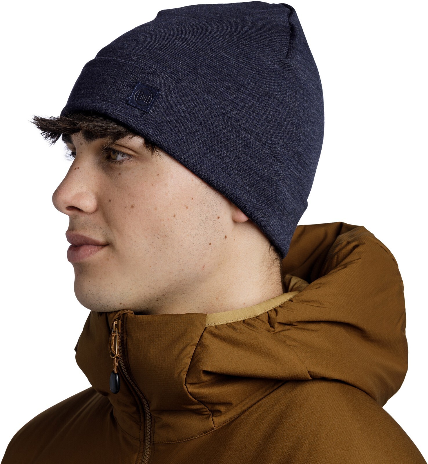 Шапка бини унисекс Buff Merino Heavyweight Hat solid indigo, р.53-62