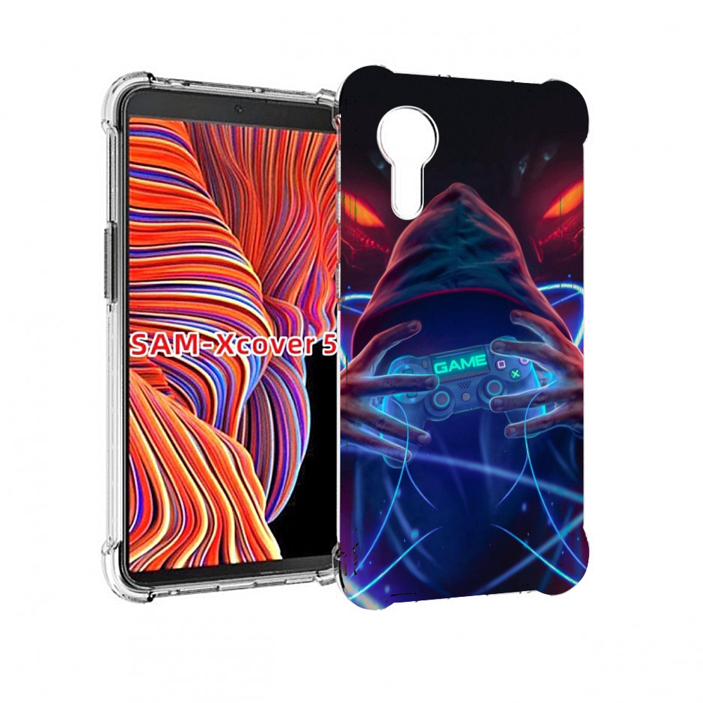 Чехол MyPads игра джойстик неоновый фон для Samsung Galaxy Xcover 5