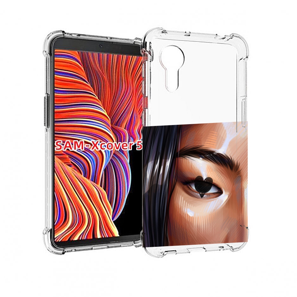 

Чехол MyPads зрачок-сердце женский для Samsung Galaxy Xcover 5, Прозрачный, Tocco