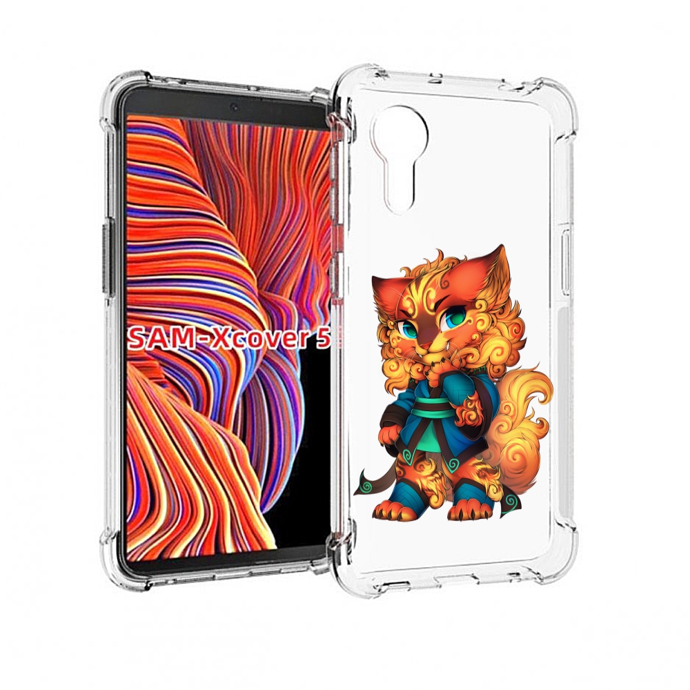 

Чехол MyPads золотой-кот для Samsung Galaxy Xcover 5, Прозрачный, Tocco