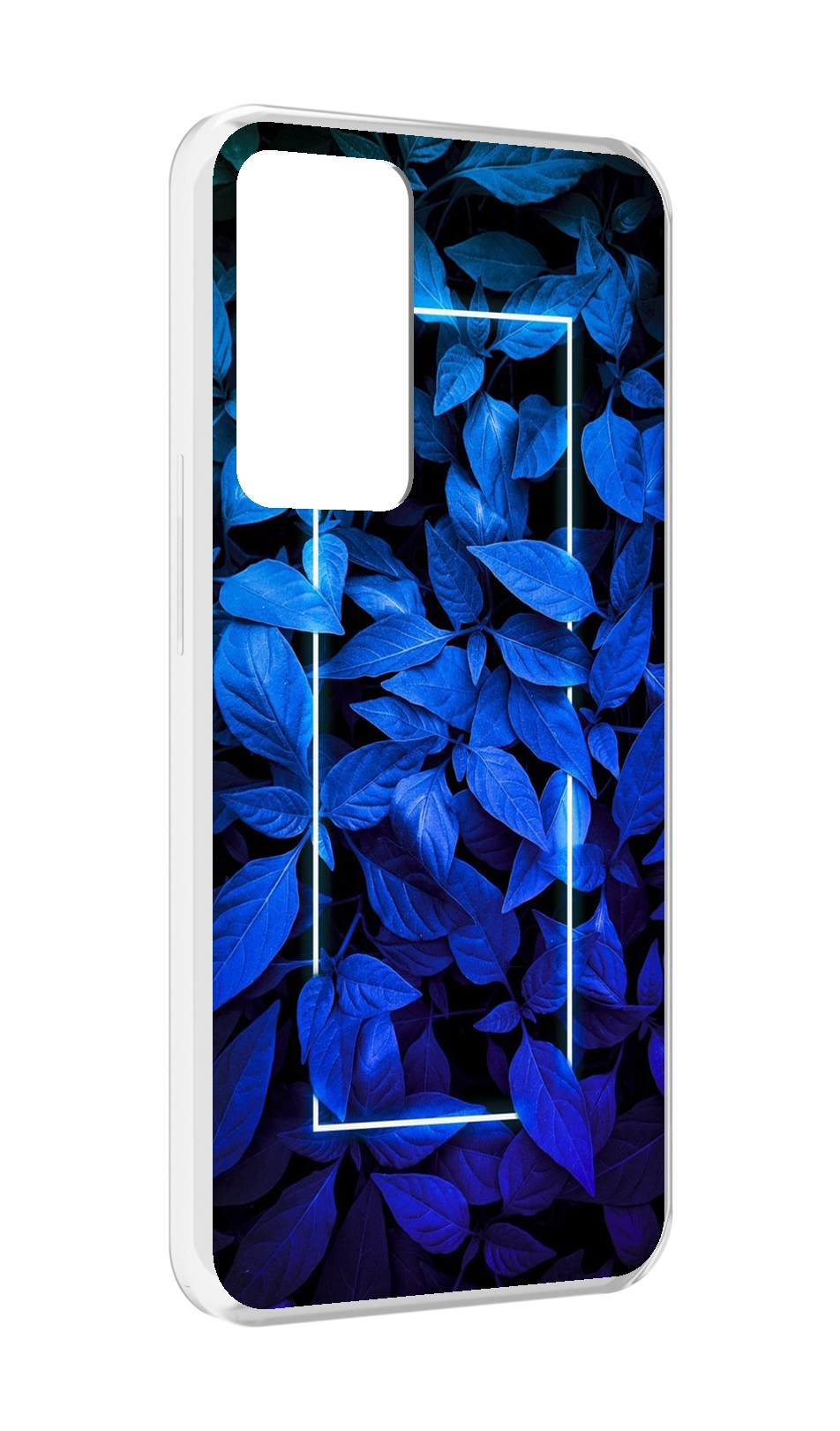 

Чехол MyPads голубые цветочки неон для OPPO Reno 8 Lite, Прозрачный, Tocco