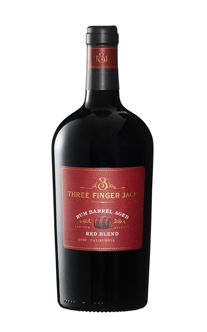 

Вино сухое красное Three Finger Jack Rum Barrel Red Blend 2019, США, 0.75 л