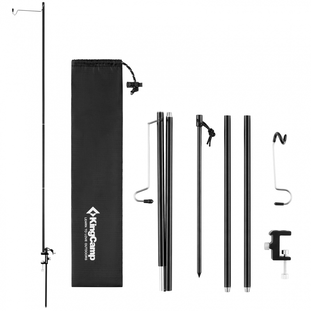 

Складная стойка-столб для фонаря King Camp 2218 MULTIFUNCTIONAL LIGHT POLE (черный), 2218