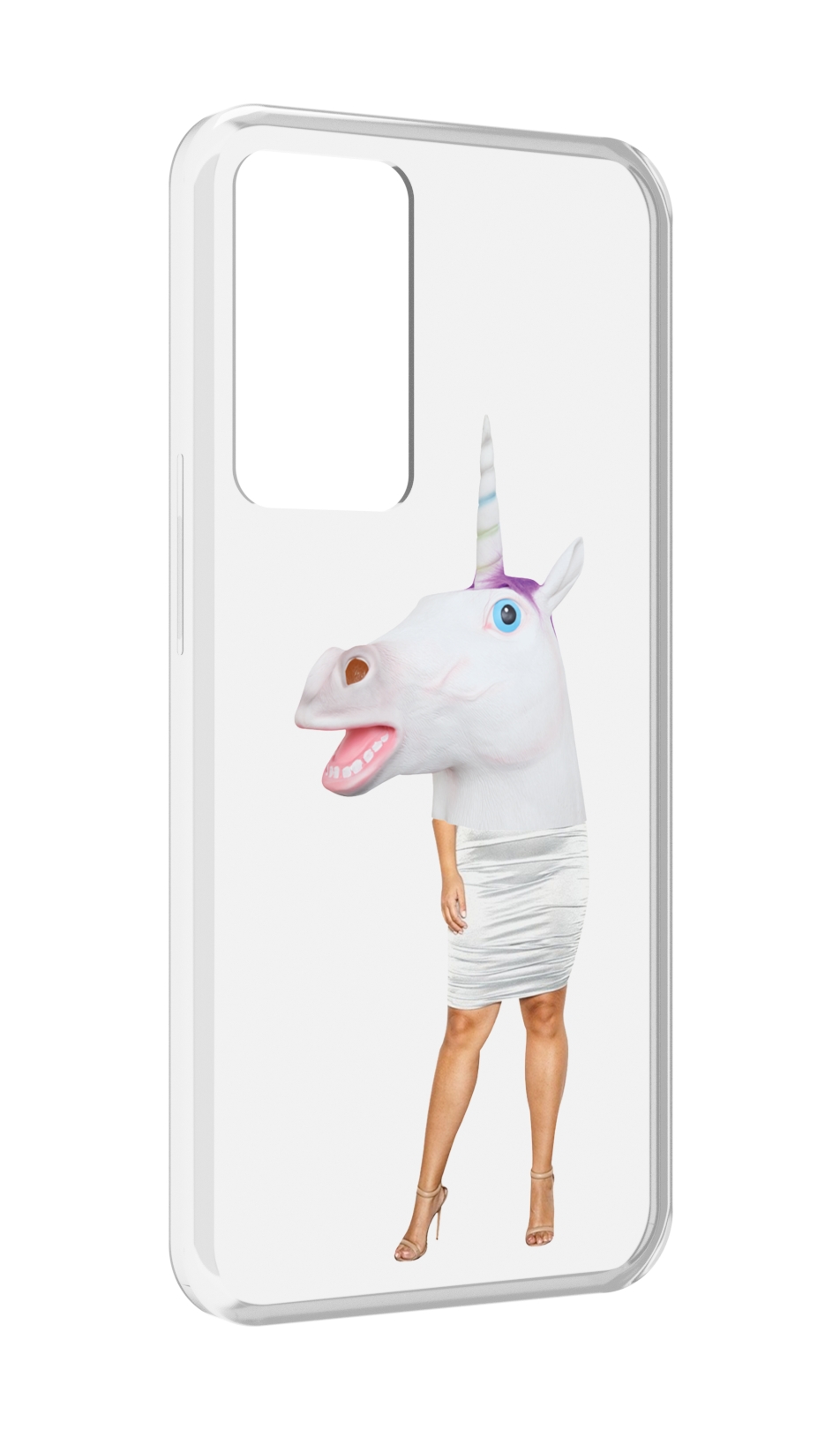

Чехол MyPads голова-единорога для OPPO Reno 8 Lite, Прозрачный, Tocco