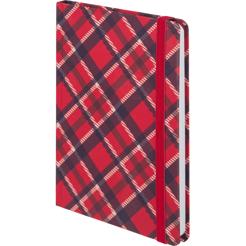 

Ежедневник недатированный Attache Tartan А5 128л красный