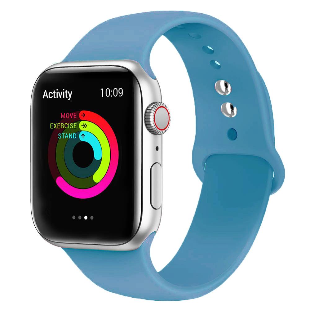 

Ремешок QVATRA для Apple Watch / 42 - 44 мм / Blue (band/silmagn/44/14), Голубой, band/silmagn/44/14