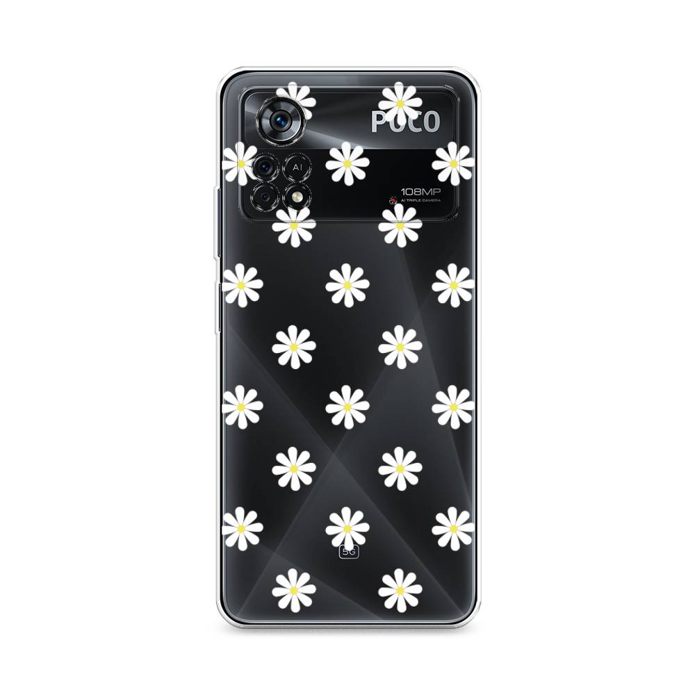 

Силиконовый чехол "Маленькие ромашки" на Xiaomi Poco X4 Pro 5G, 313150-8