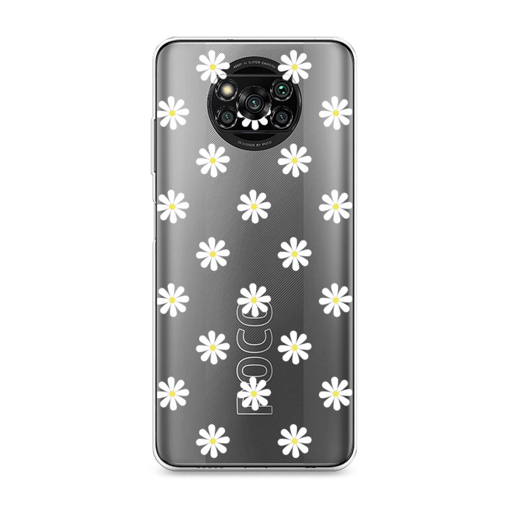 

Силиконовый чехол "Маленькие ромашки" на Xiaomi Poco X3 Pro, 310650-8