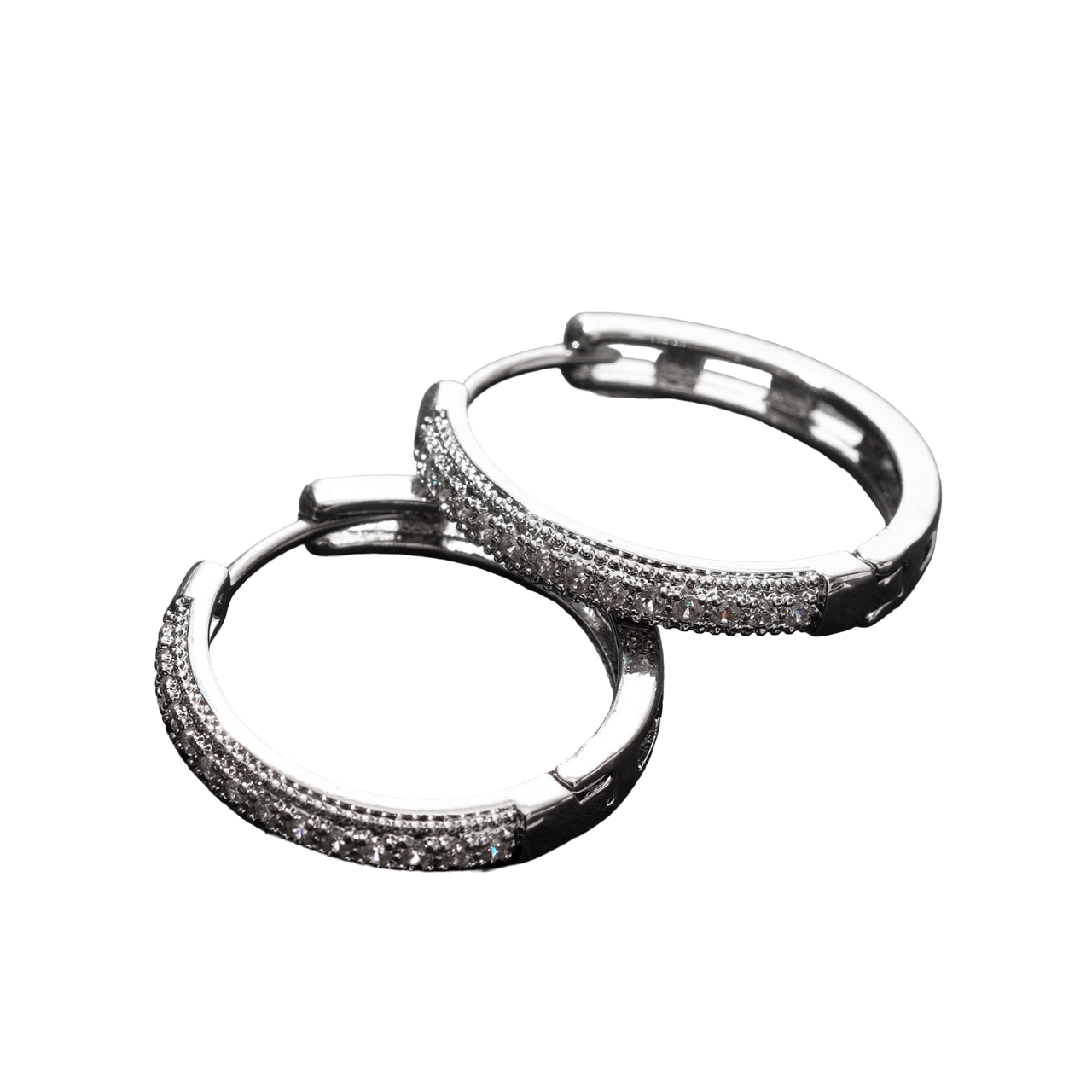 

Серьги конго из бижутерного сплава Queen Fair, стразы