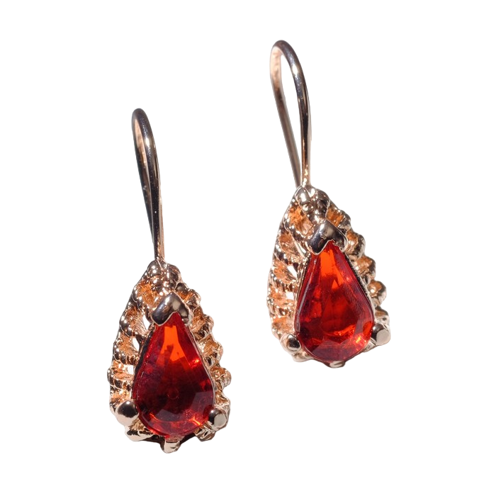 

Серьги подвески из металла Queen Fair, акрил