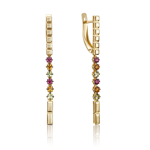 

Серьги джекеты из желтого золота с гранатом PLATINA jewelry 02-4287-00-219-1130-57_0, 02-4287-00-219-1130-57_0