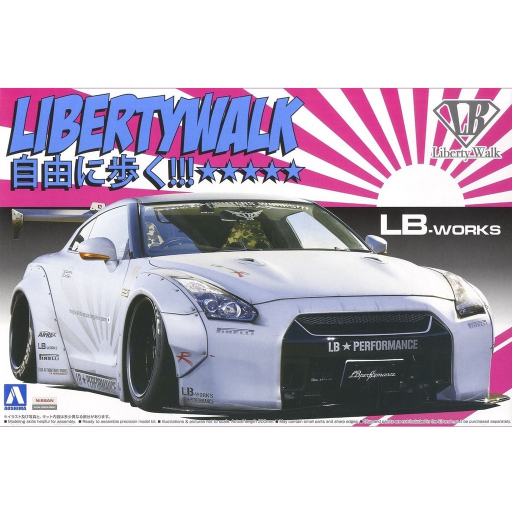 фото Сборная модель aoshima 1/24 lb works r35 gt-r ver.2 05403