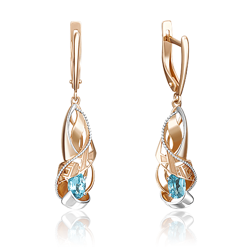 

Серьги подвески из красного золота с топазом PLATINA jewelry 02-4236-00-201-1110-46_0, 02-4236-00-201-1110-46_0