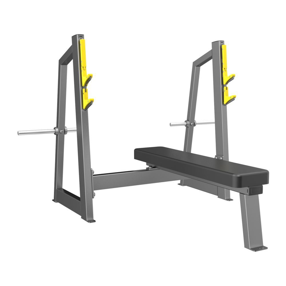 фото Скамья-стойка для жима штанги лежа (olympic bench) dhz fitness
