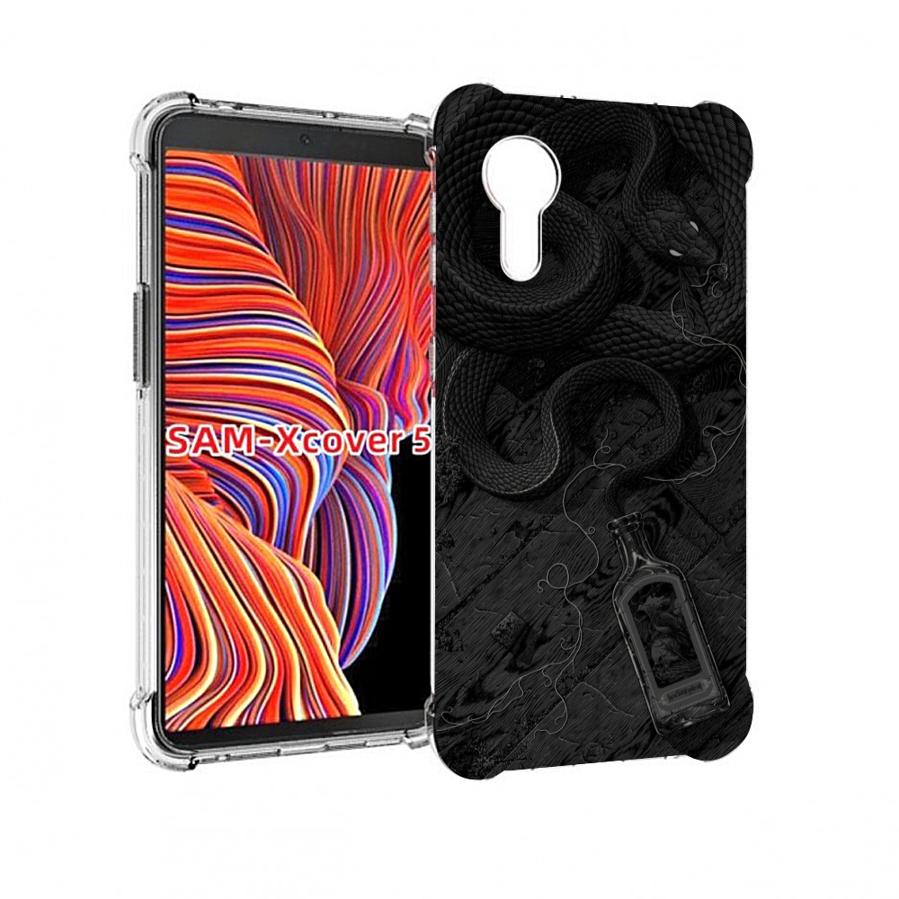 

Чехол MyPads змея с бутылкой для Samsung Galaxy Xcover 5, Прозрачный, Tocco
