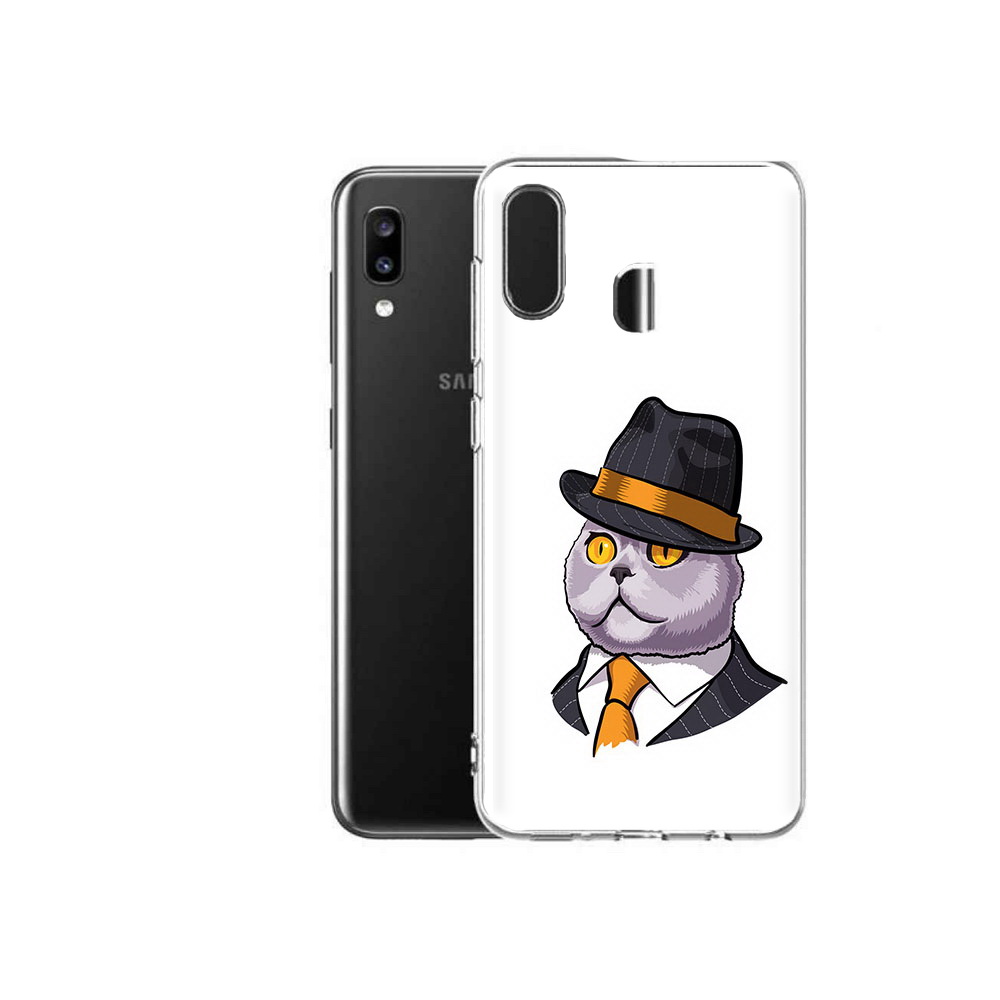 

Чехол MyPads Tocco для Samsung Galaxy A20 британец, Прозрачный, Tocco