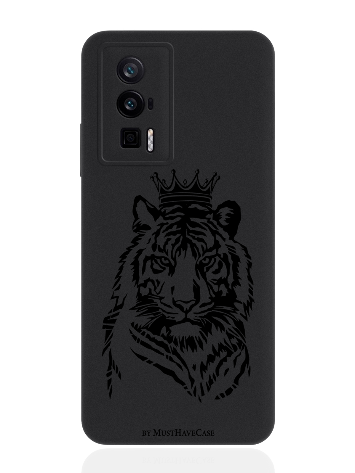 

Чехол для POCO F5 Pro Тигр с Короной черный