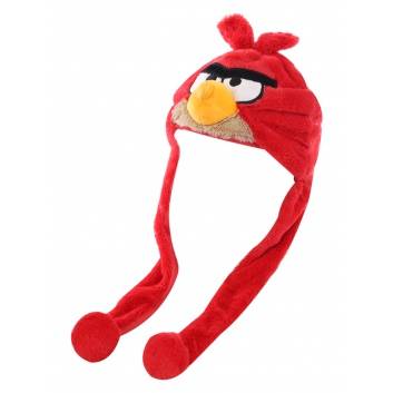 фото Светодиодная шапка с подвижными ушками angry birds цв. красный 111748 nobrand