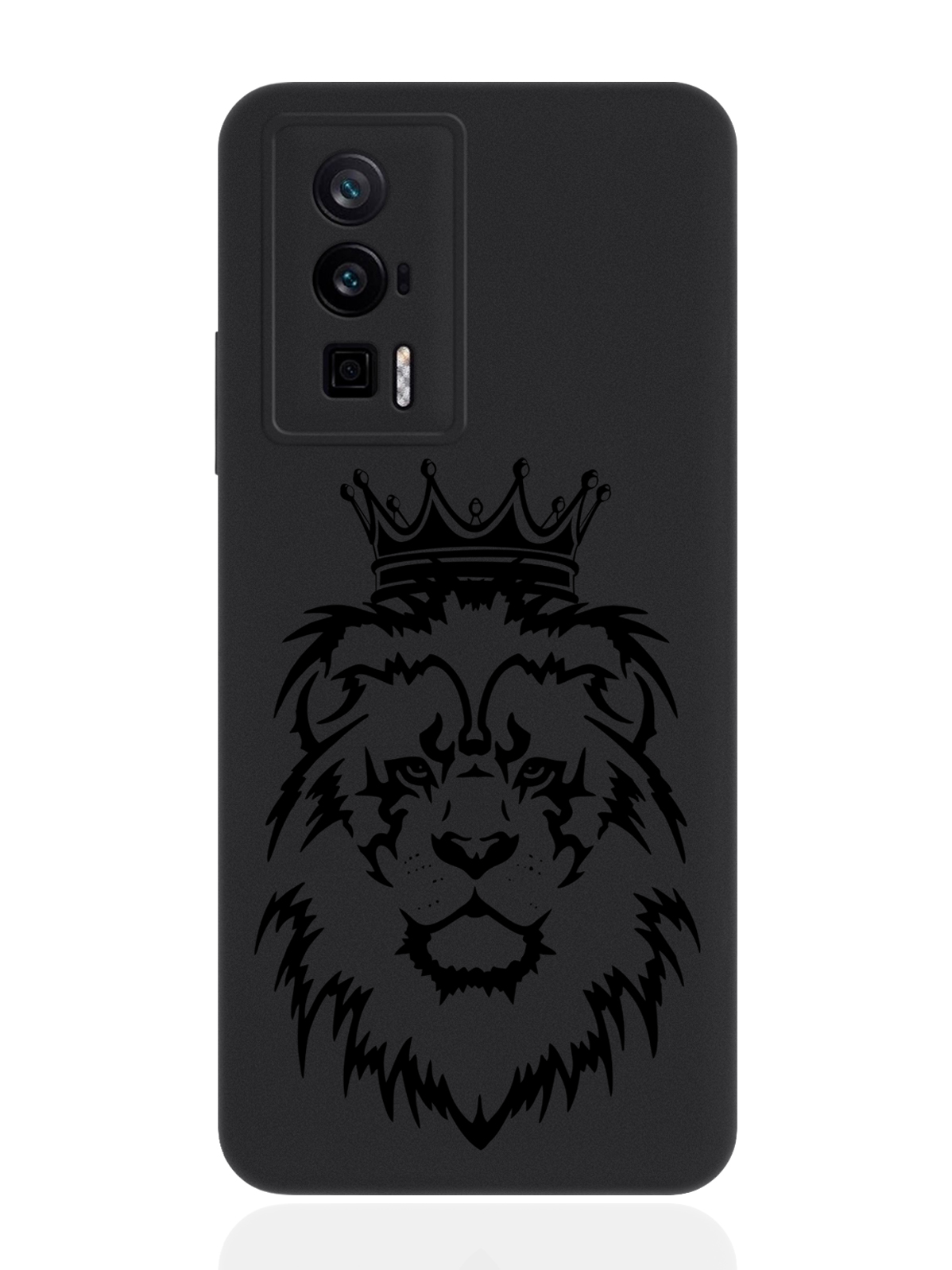 

Чехол для POCO F5 Pro Лев черный