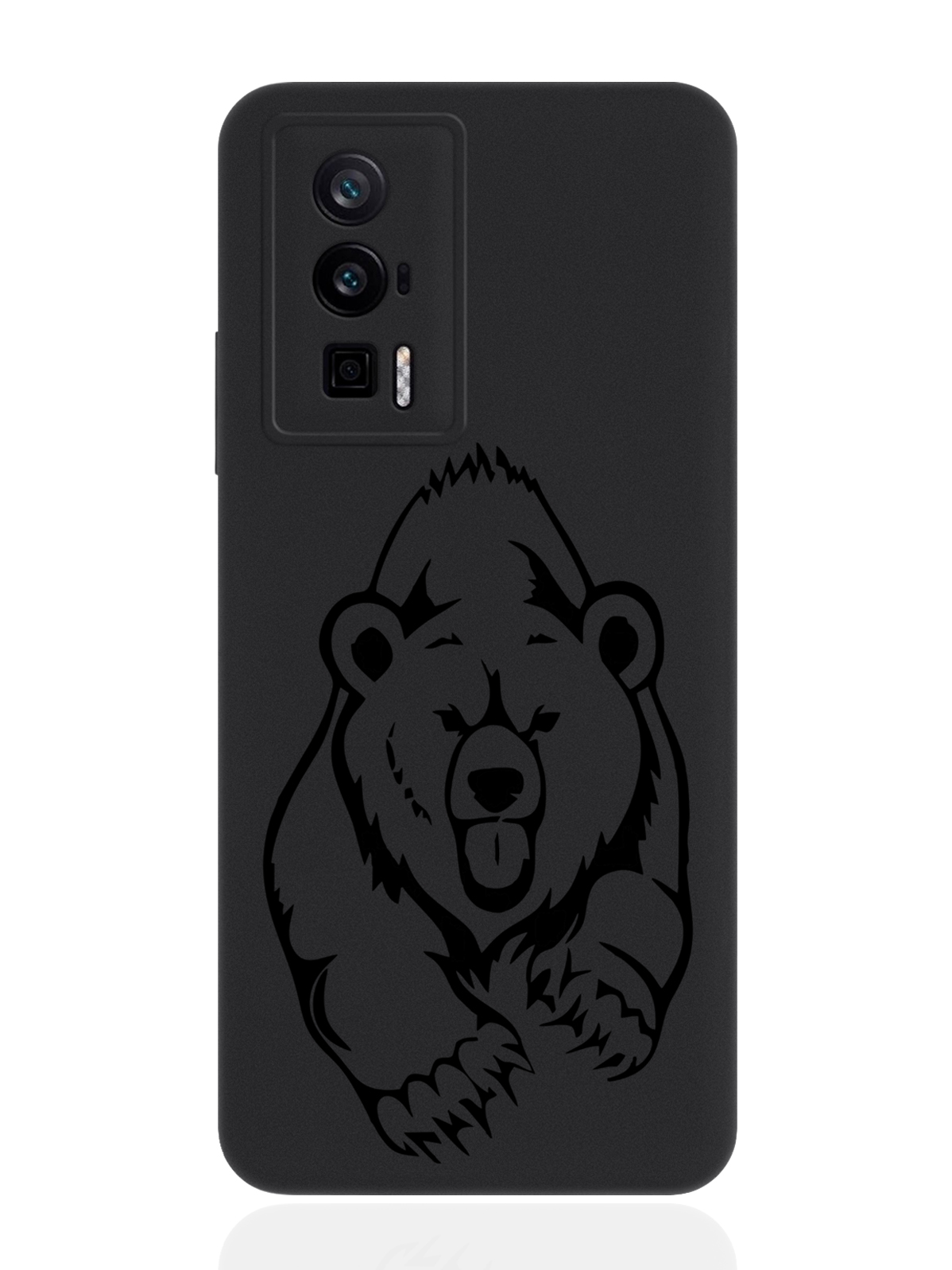 

Чехол для POCO F5 Pro Медведь черный